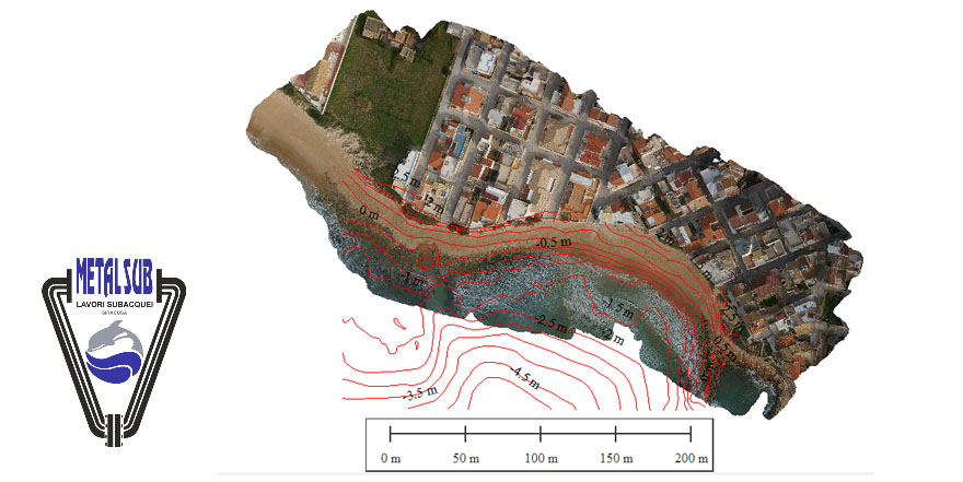 Rilievi costieri con droni (aerei e subacquei) a supporto dello studio e del monitoraggio della spiaggia di Casuzze (Santa Croce Camerina - Rg)